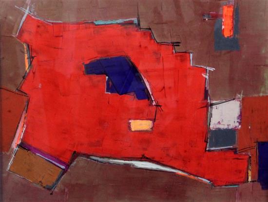 Francis Bott (1904-1998) Untitled abstract 15 x 20in.